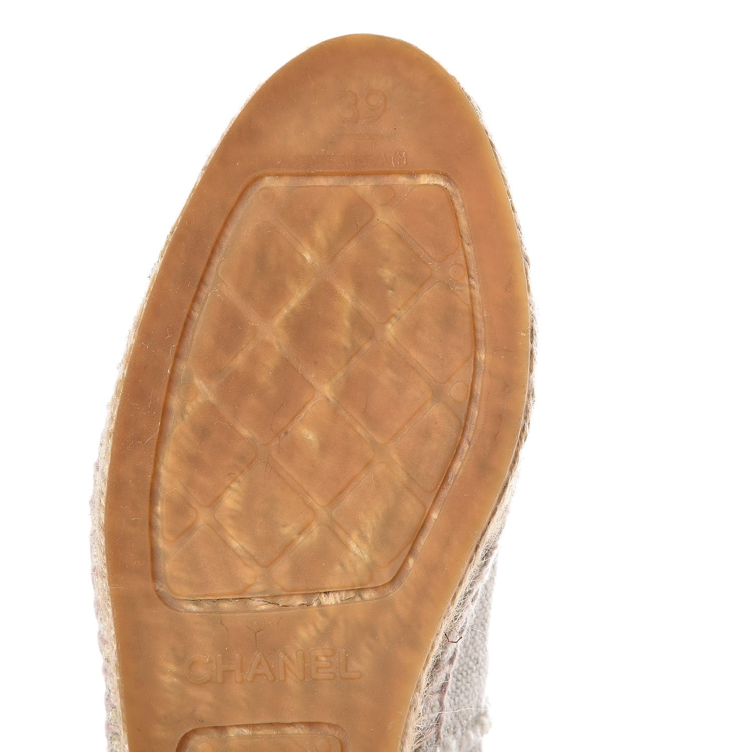 Chanel Linen CC Espadrilles 39 Beige Black 8 of 19