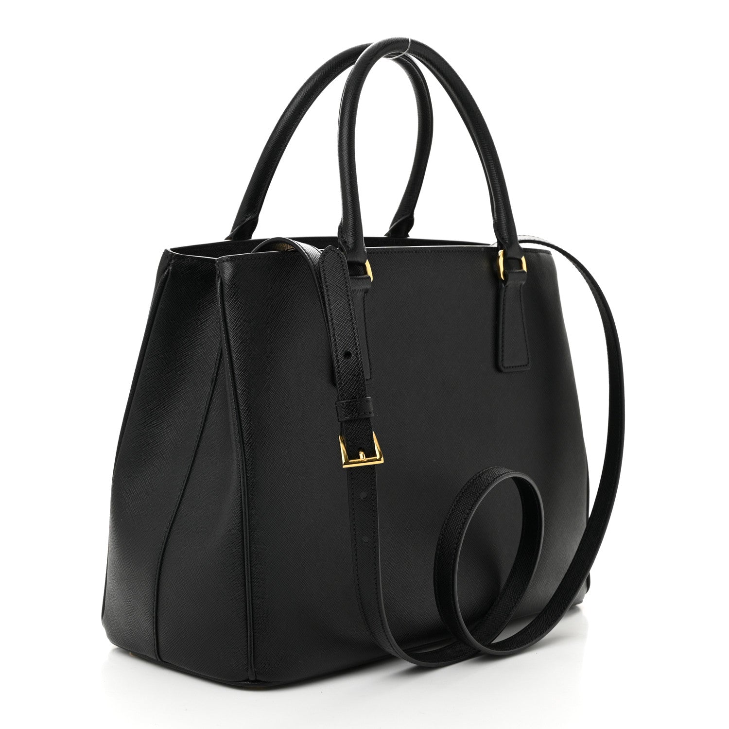 Prada Saffiano Lux Medium Tote Black 3 of 10