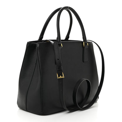 Prada Saffiano Lux Medium Tote Black 3 of 10