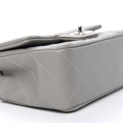 Chanel Lambskin Quilted Mini Rectangular Flap Grey 6 of 10