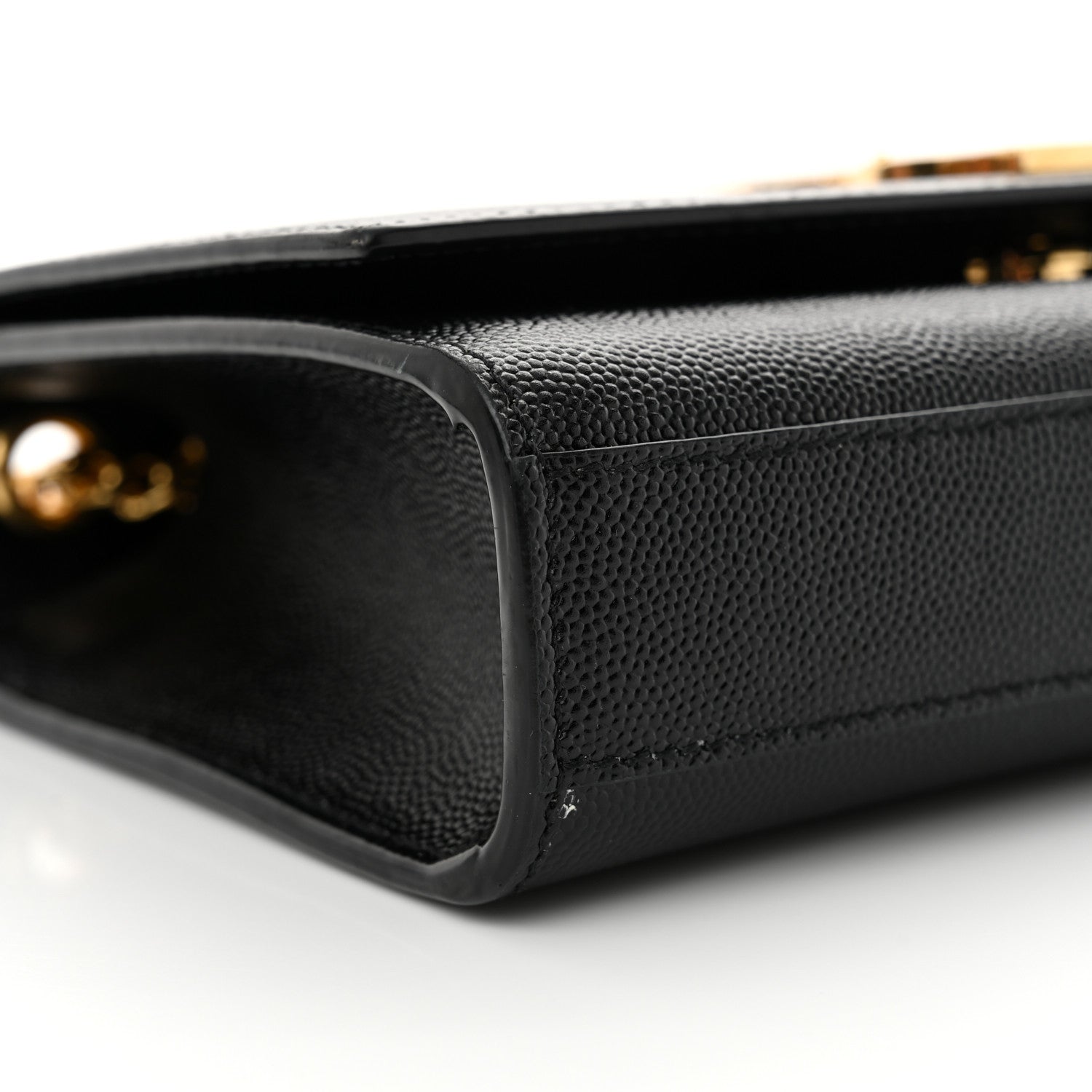 Saint Laurent Grain De Poudre Small Monogram Kate Satchel Black 9 of 10