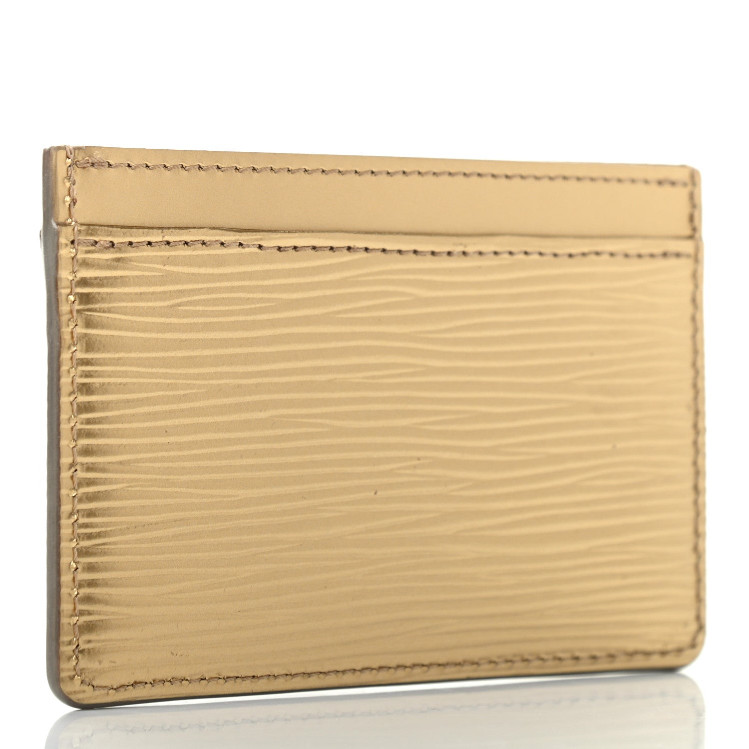 Louis Vuitton Epi Card Holder Gold 3 of 8