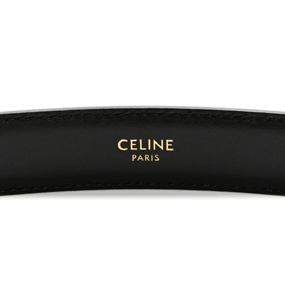 Celine Box Calfskin Medium 25mm Triomphe Belt 85 34 Black 5 of 6