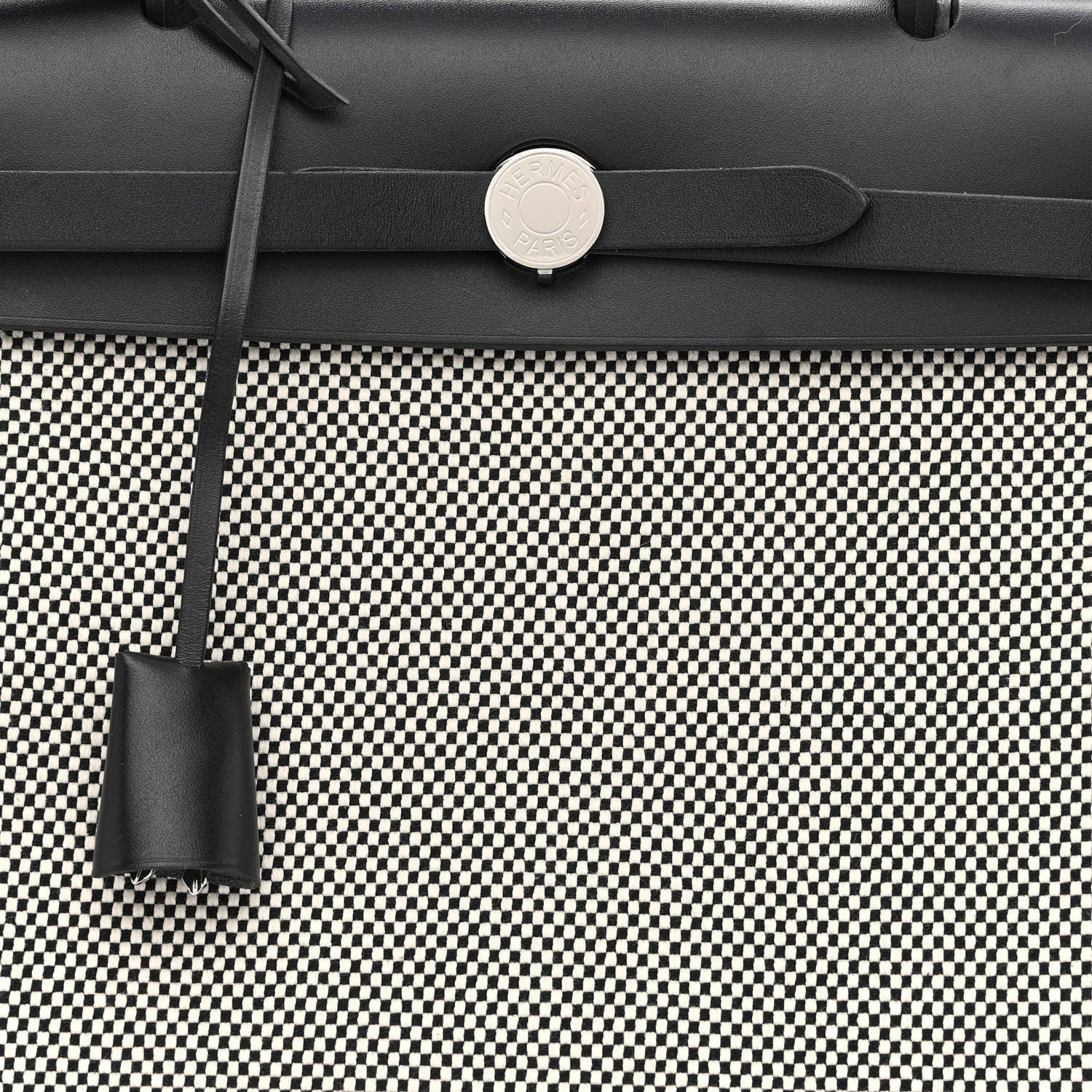 Hermes Vache Hunter Criss Viking Herbag Zip Retourne 31 PM Ecru Black 11 of 13