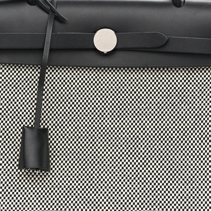 Hermes Vache Hunter Criss Viking Herbag Zip Retourne 31 PM Ecru Black 11 of 13