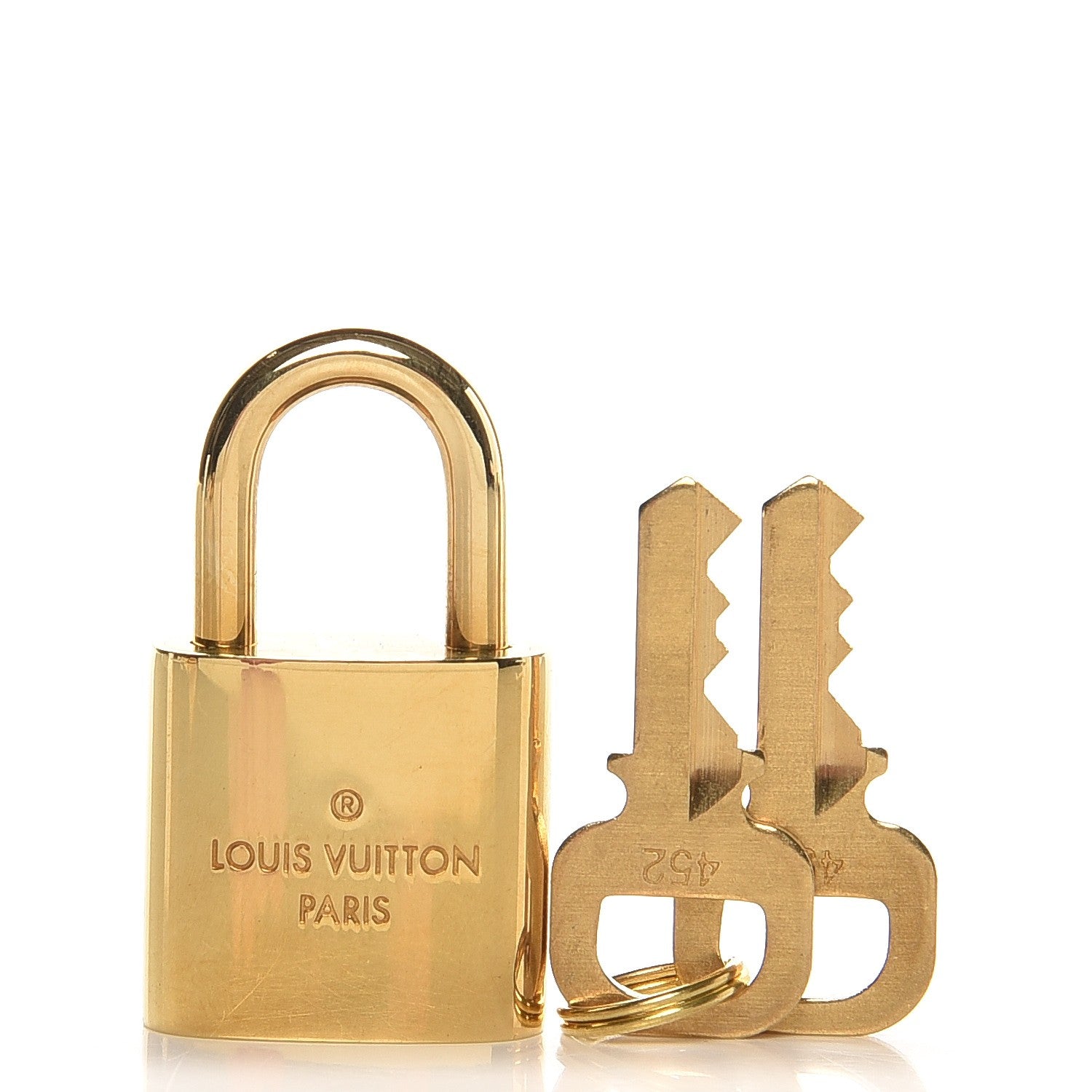 Louis Vuitton Brass Lock and 2 Keys Set #452 1 of 3