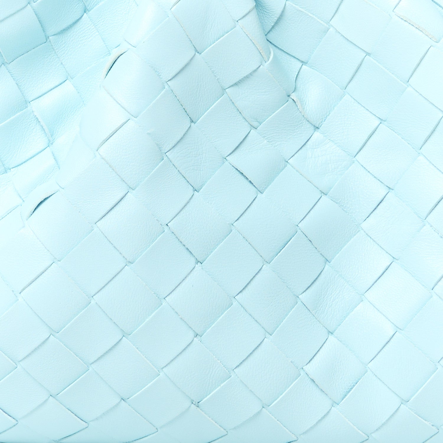 Bottega Veneta Nappa Intrecciato Teen Pouch Pale Blue 9 of 11