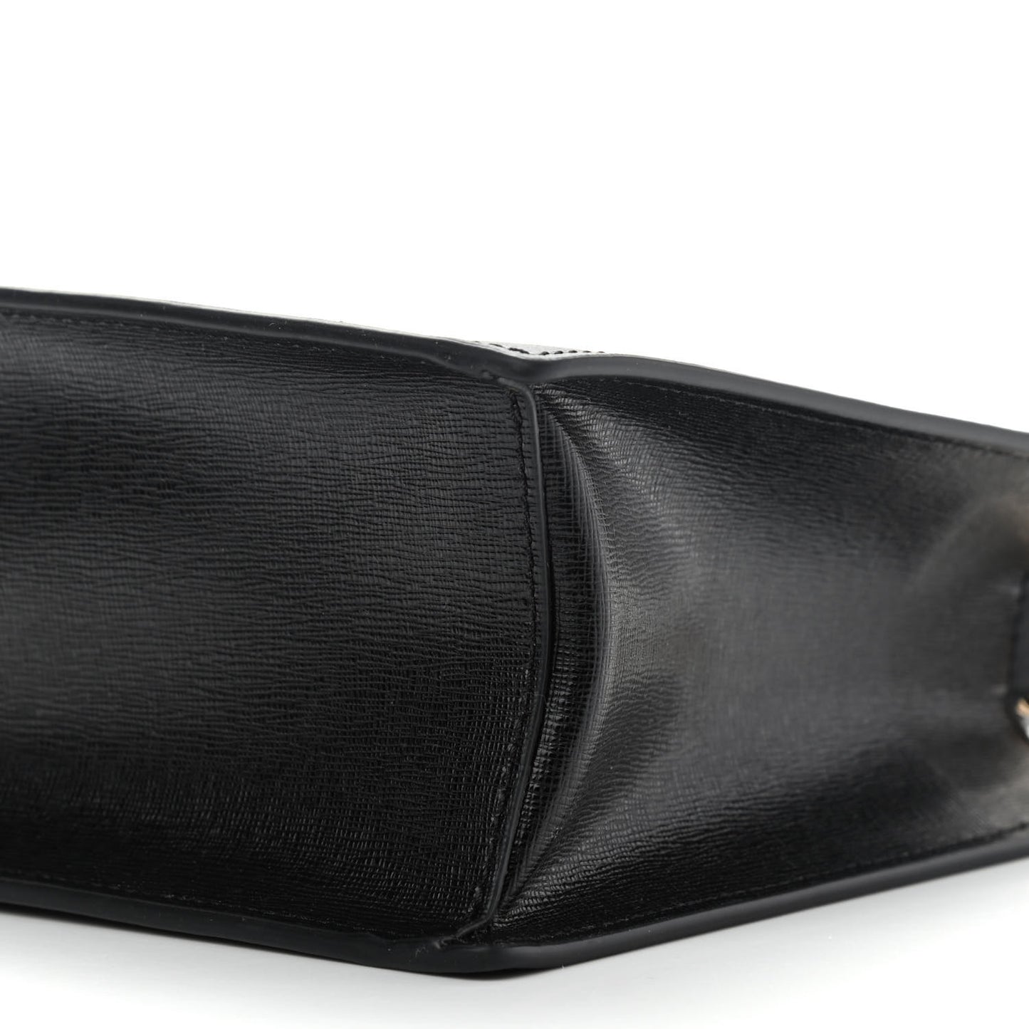 Saffiano Virtus Top Handle Shoulder Bag Black