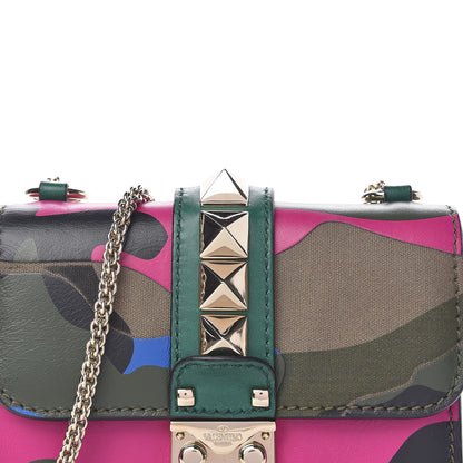 Valentino Garavani Nappa Canvas Camouflage Mini Glam Lock Rockstud Flap Multicolor 12 of 12