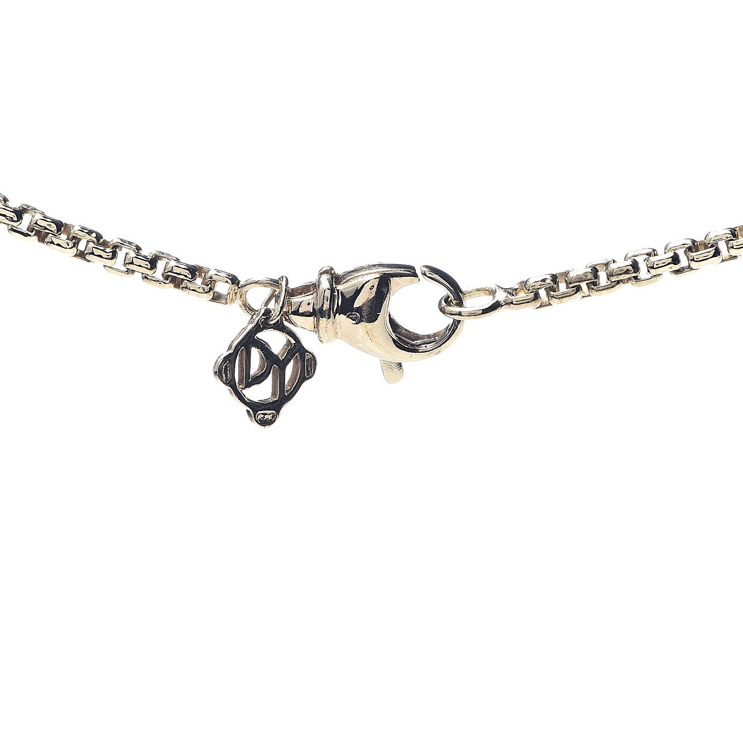 David Yurman 18K Yellow Gold 2.5mm Box Chain Necklace 3 of 3