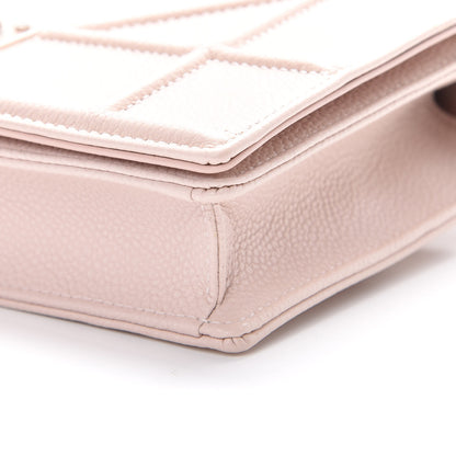 Christian Dior Grained Calfskin Diorama Wallet on Chain Pouch Rose Poudre 9 of 10