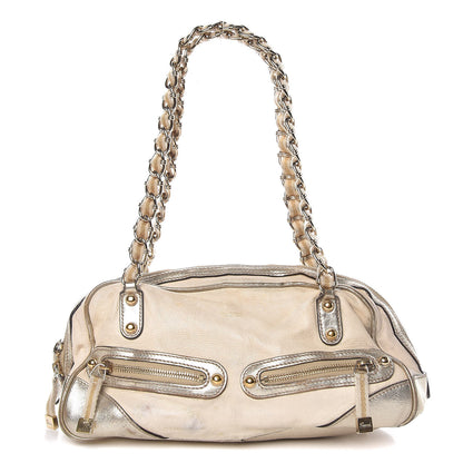 Gucci Goatskin Small Capri Bowler White Gold 1 of 23
