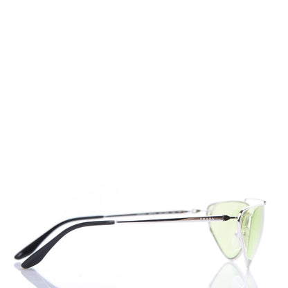 Prada Metal Cat Eye Sunglasses SPR 62V Green 3 of 8