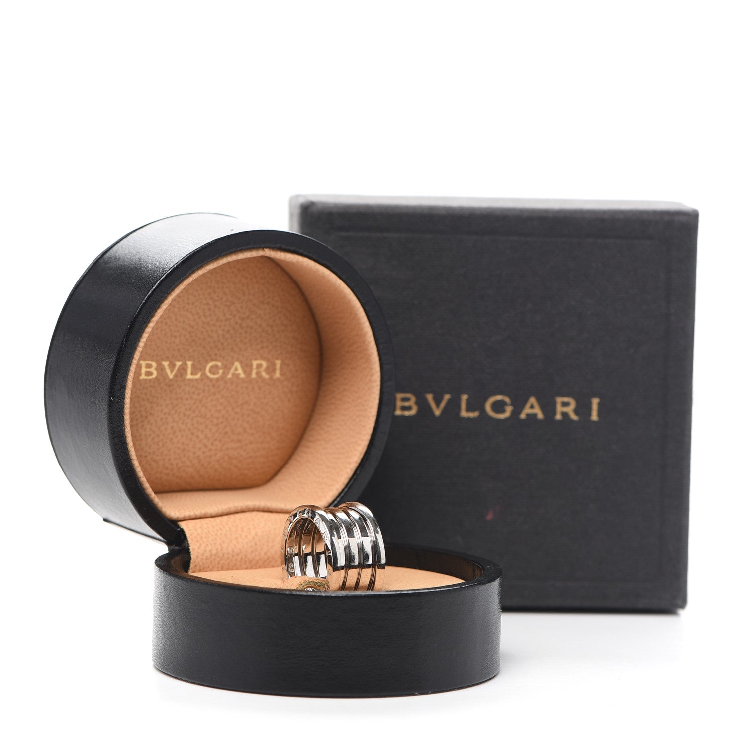 Bulgari 18K White Gold B.Zero1 Four-Band Ring 50 5.5 6 of 6