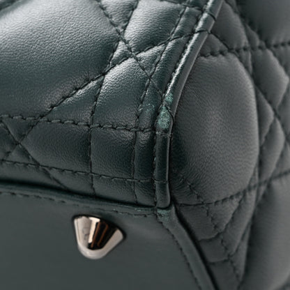 Christian Dior Lambskin Cannage Large Lady Dior Dark Green 13 of 13