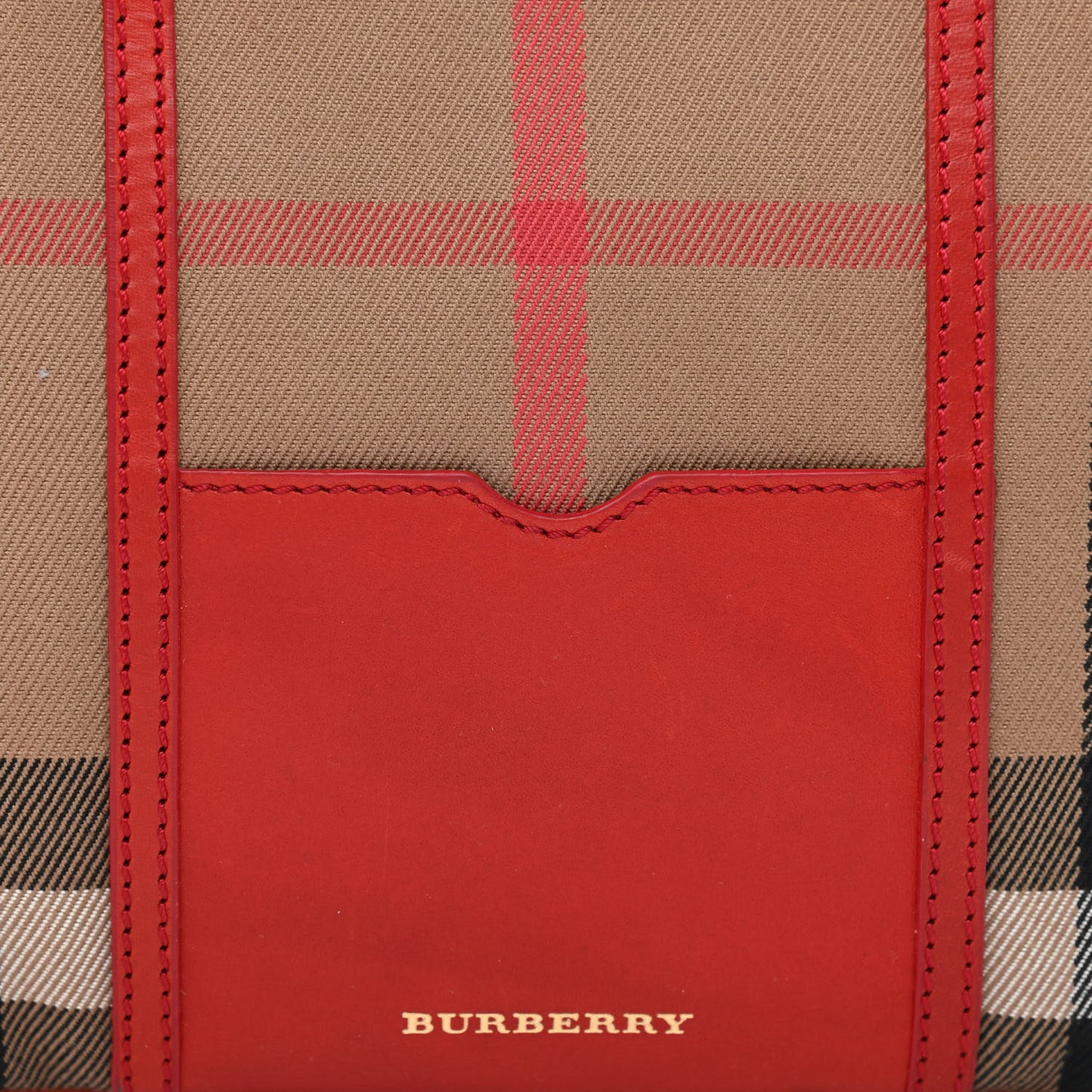 House Check Peyton Crossbody Clutch Bag Russet