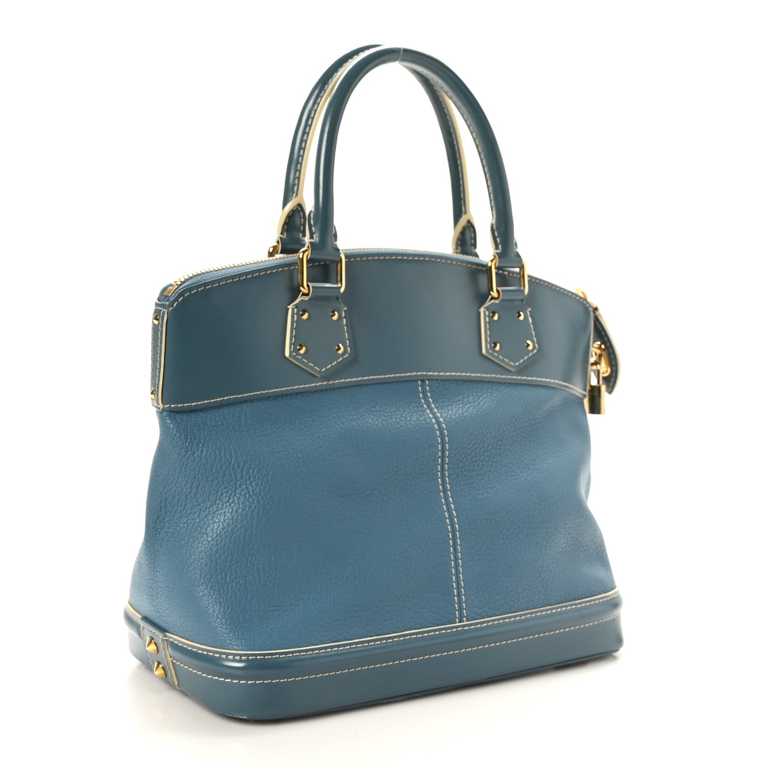 Louis Vuitton Suhali Lockit PM Blue 3 of 9