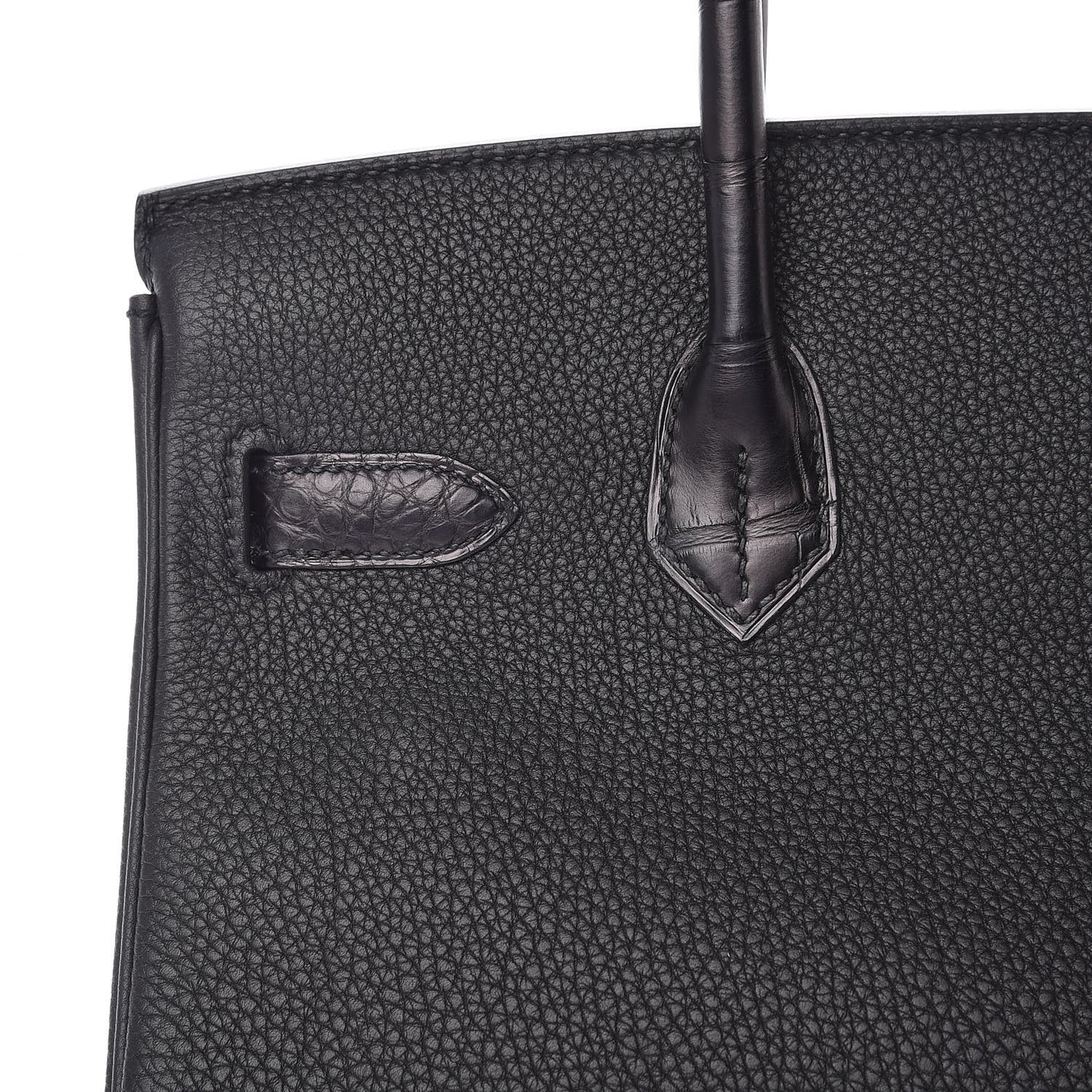 Togo Matte Alligator Birkin Touch 30 Black