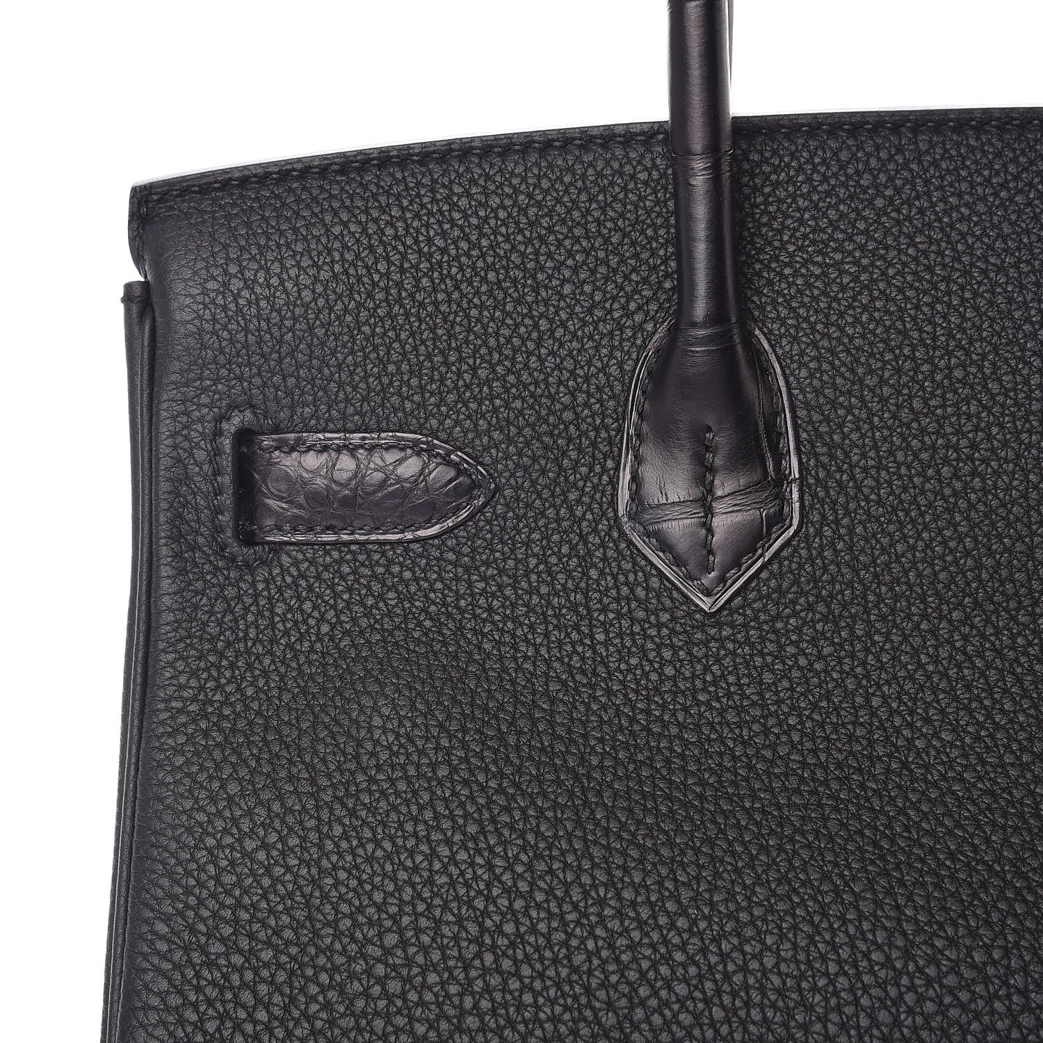 Hermes Togo Matte Alligator Birkin Touch 30 Black 21 of 40