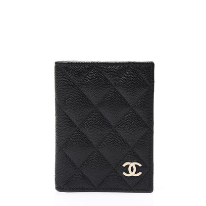 Chanel Caviar Quilted Card Holder Wallet Black 1 of 13