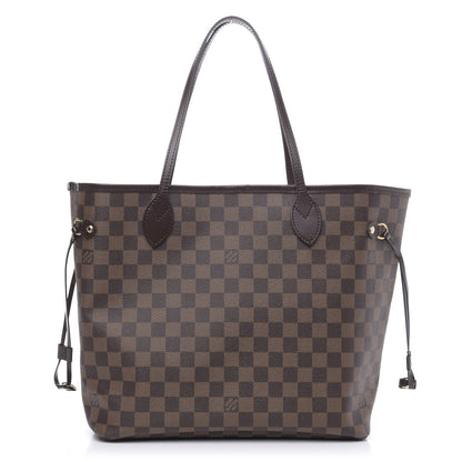 Louis Vuitton Damier Ebene Neo Neverfull MM Rose Ballerine 1 of 9