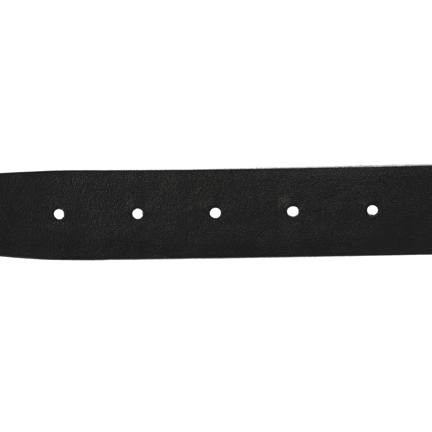 Saint Laurent Calfskin Crocodile Embossed Square Buckle Belt 75 30 Black 4 of 6