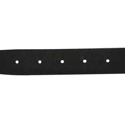 Saint Laurent Calfskin Crocodile Embossed Square Buckle Belt 75 30 Black 4 of 6