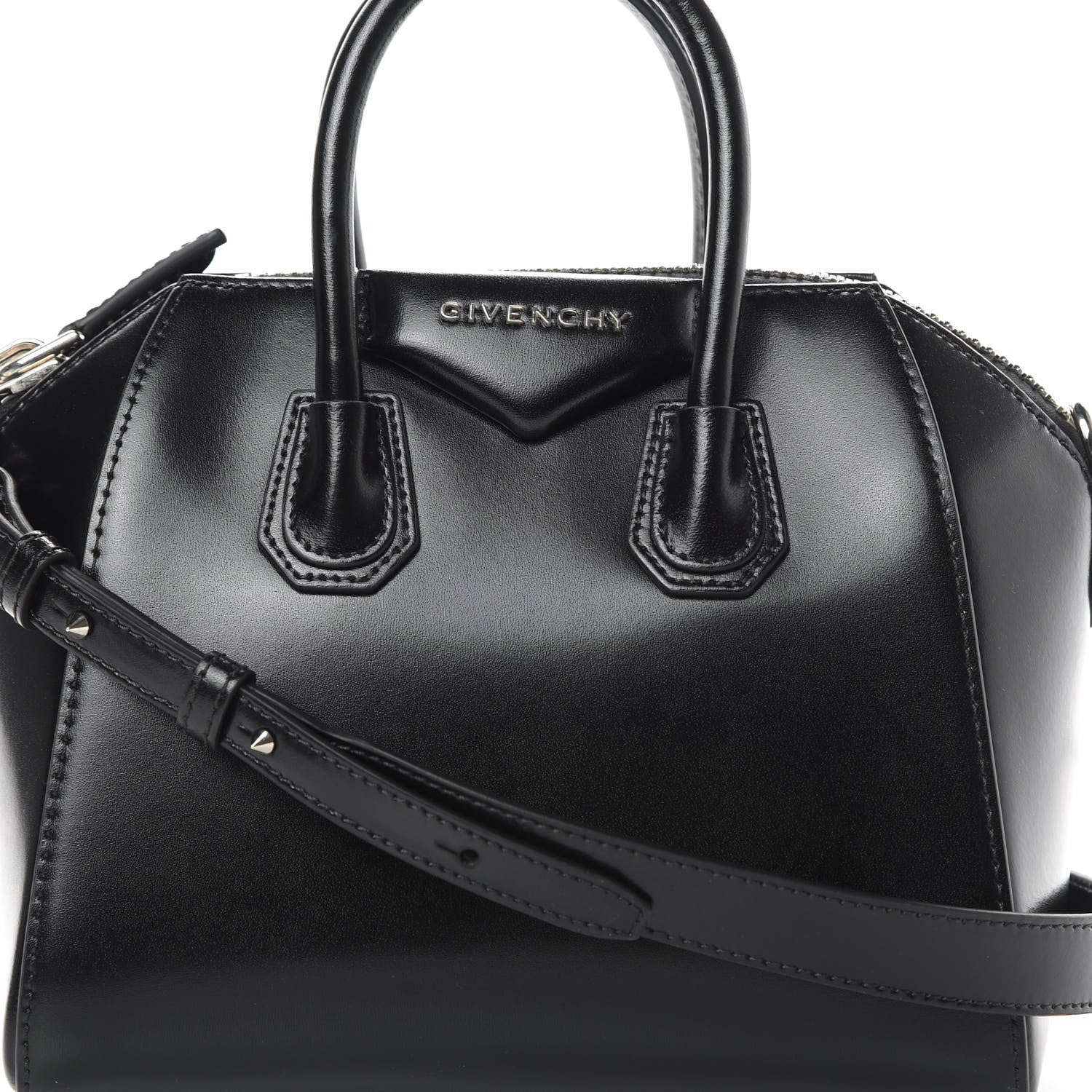 Givenchy Shiny Lord Calfskin Mini Antigona Black 8 of 11