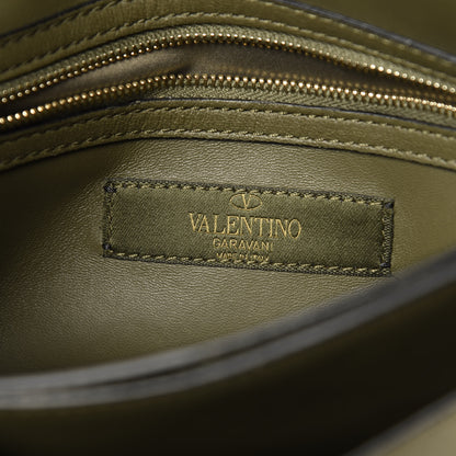 Valentino Garavani Nappa Canvas Camouflage Rockstud Wristlet Clutch Army Green 6 of 8