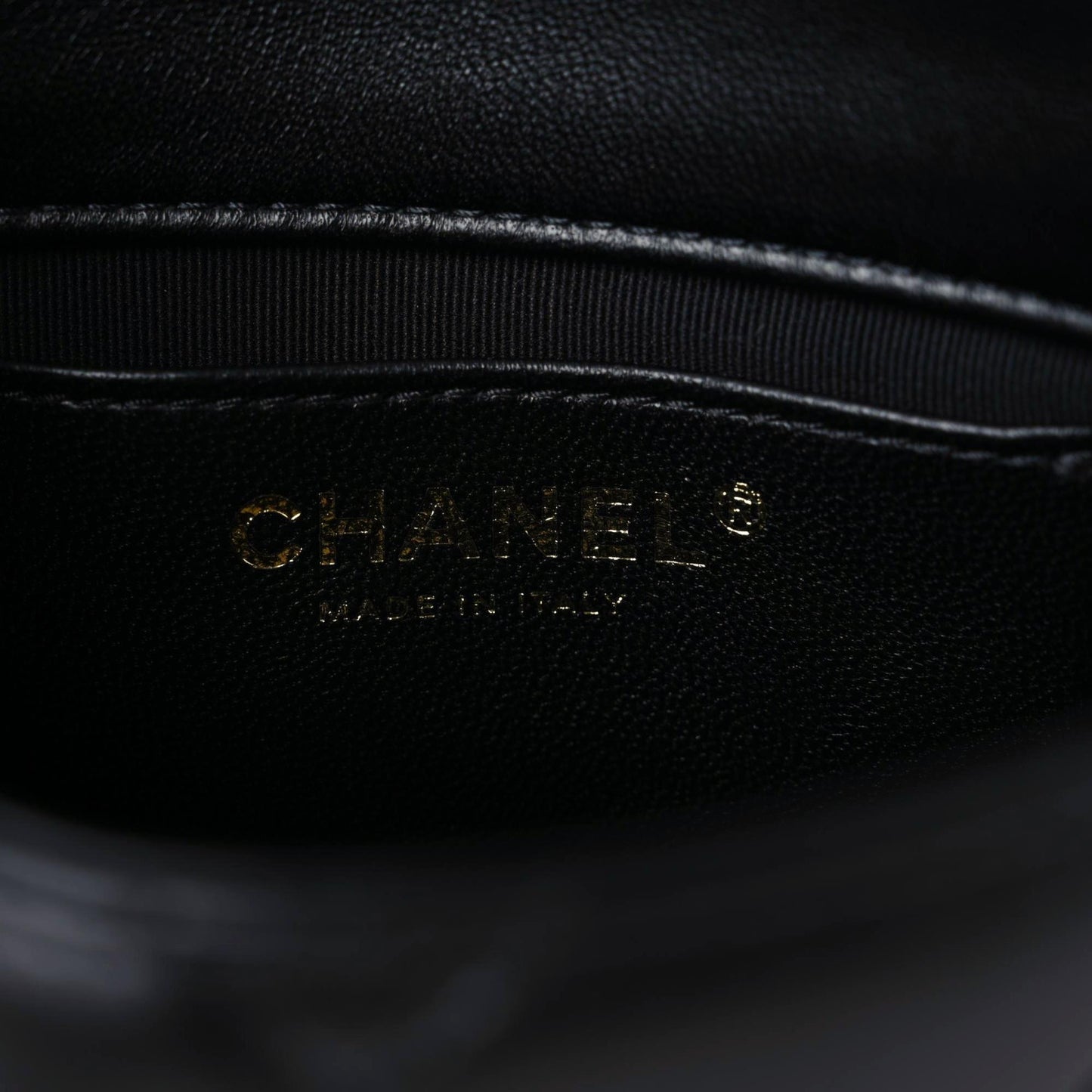 Lambskin Quilted Mini CC Funky Town Flap Black