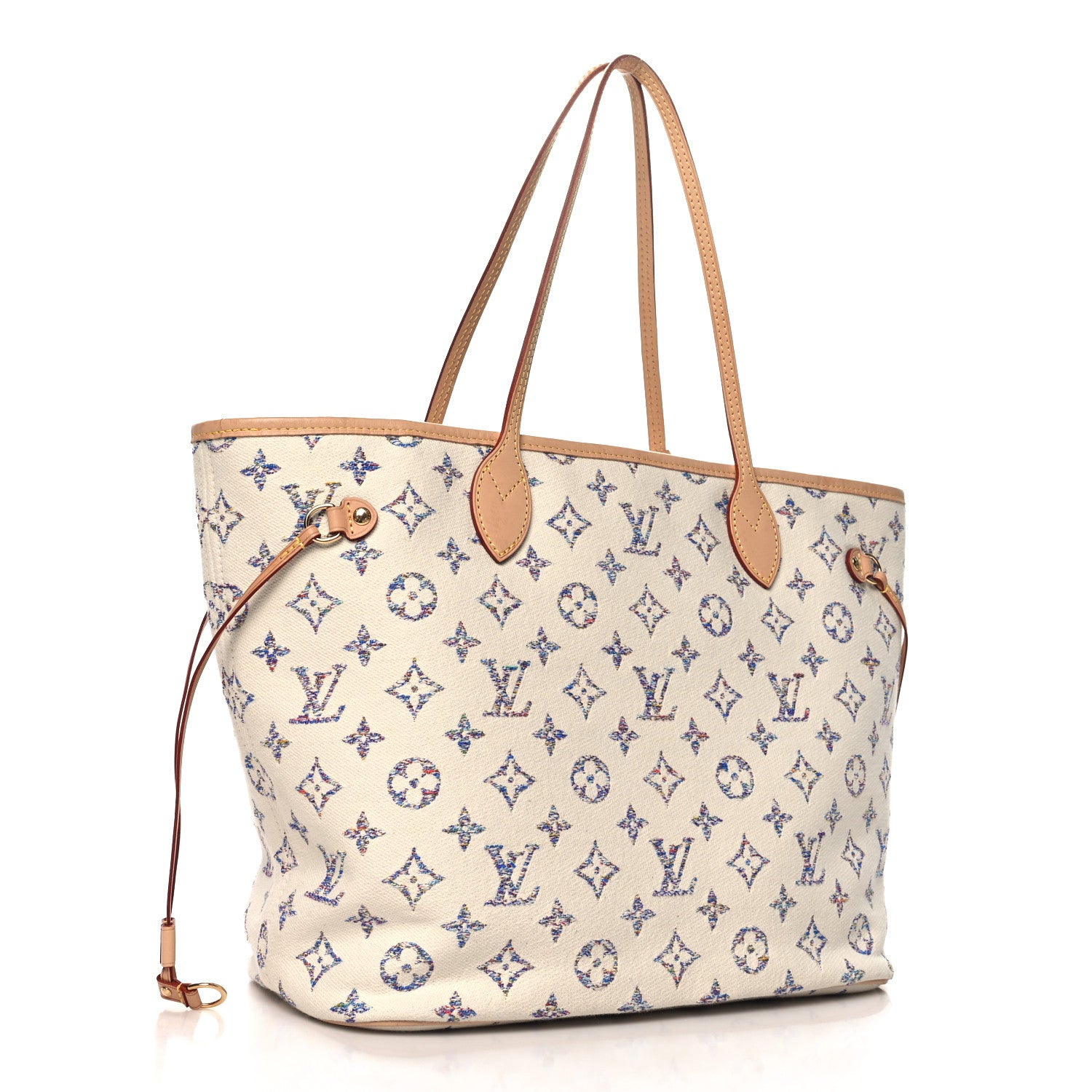 Louis Vuitton Monogram Jacquard Neverfull MM Multicolor Beige 4 of 10