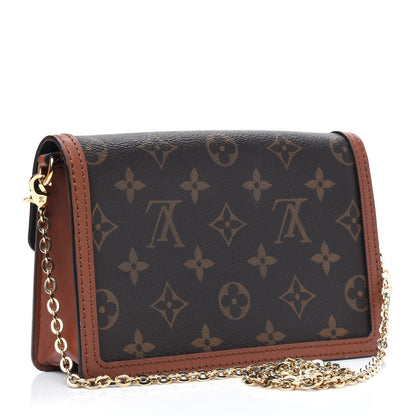 Louis Vuitton Reverse Monogram Dauphine Chain Wallet 3 of 16
