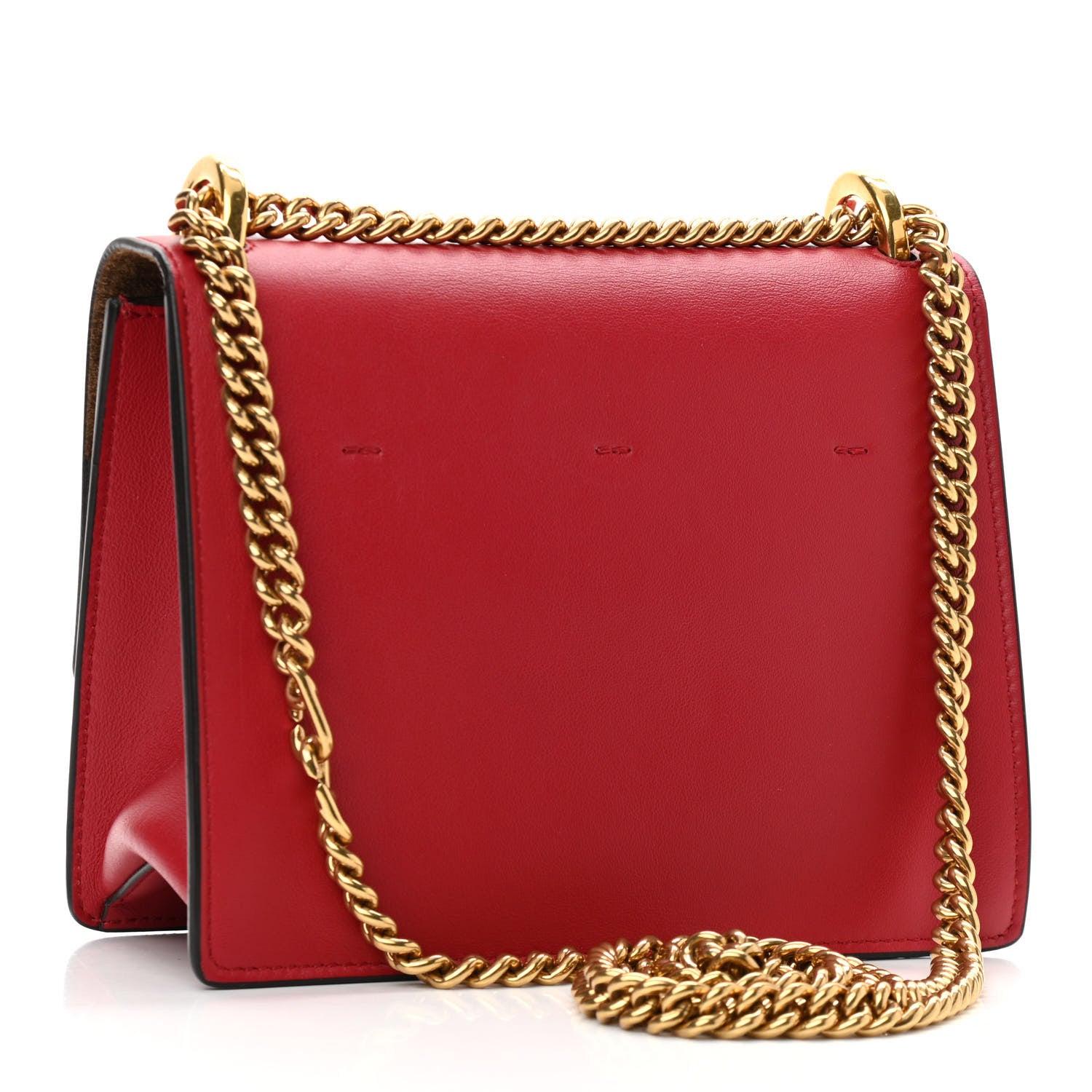 Fendi Vitello Grace Matte Small Kan U Shoulder Bag Fragola 3 of 9
