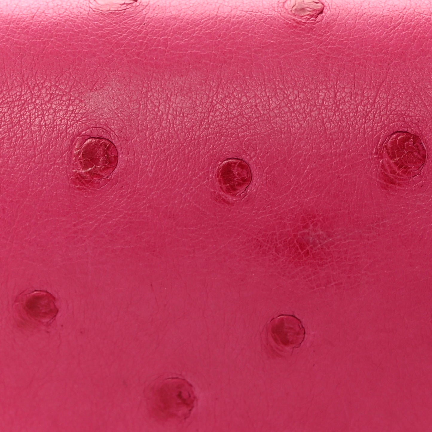 Ostrich Kelly Medium Wallet Rose Tyrien
