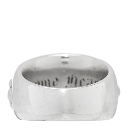 Chrome Hearts Sterling Silver Diamond Floral Cross Pave Ring 52 6 3 of 4