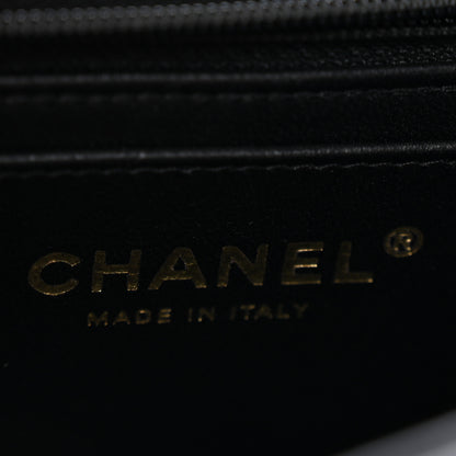 Chanel Lambskin Quilted Mini Top Handle Rectangular Flap Black 6 of 13