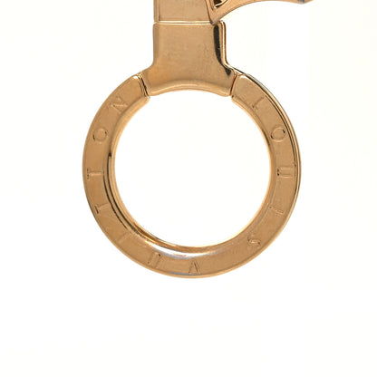 Louis Vuitton Brass Enamel Fleur De Monogram Bag Charm Chain Gold 3 of 3