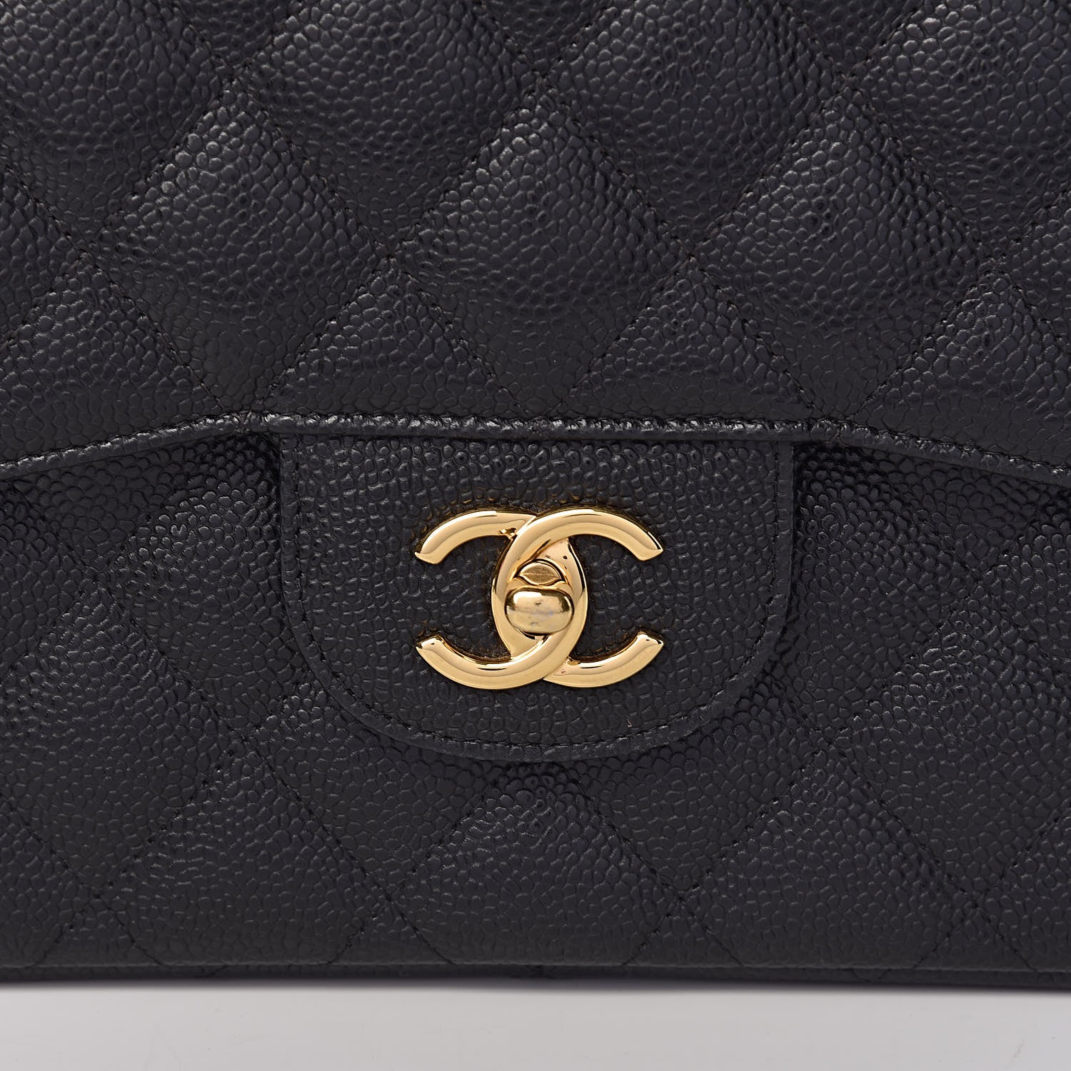 Chanel Caviar Quilted Jumbo Double Flap Black 10 of 10
