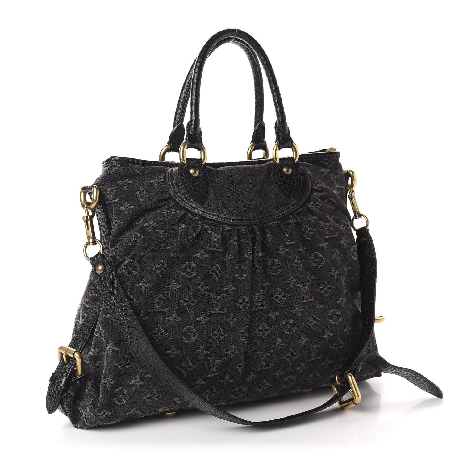 Louis Vuitton Denim Neo Cabby GM Black 3 of 11