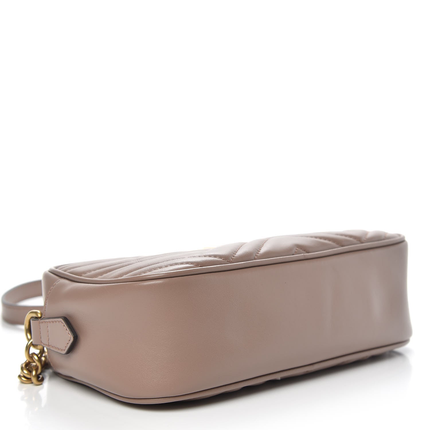 Gucci Calfskin Matelasse Small GG Marmont Chain Shoulder Bag Porcelain Rose 4 of 10