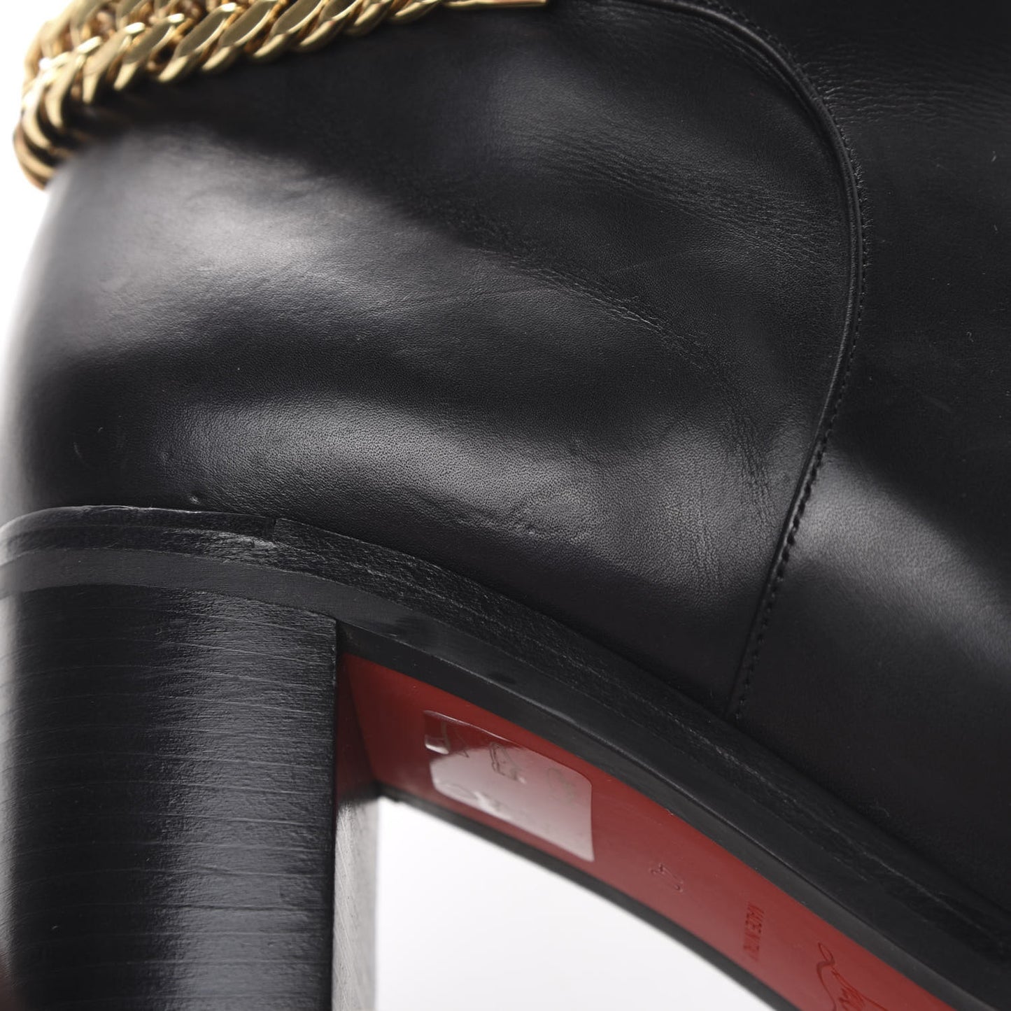 Calfskin Napaleona 70 Spikes Boots 40 Black