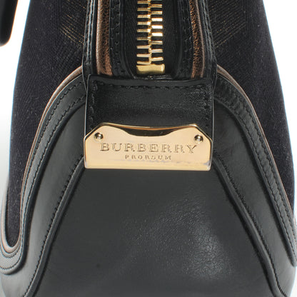 Burberry Prorsum Check Jacquard Orchard Bowling Bag 9 of 9