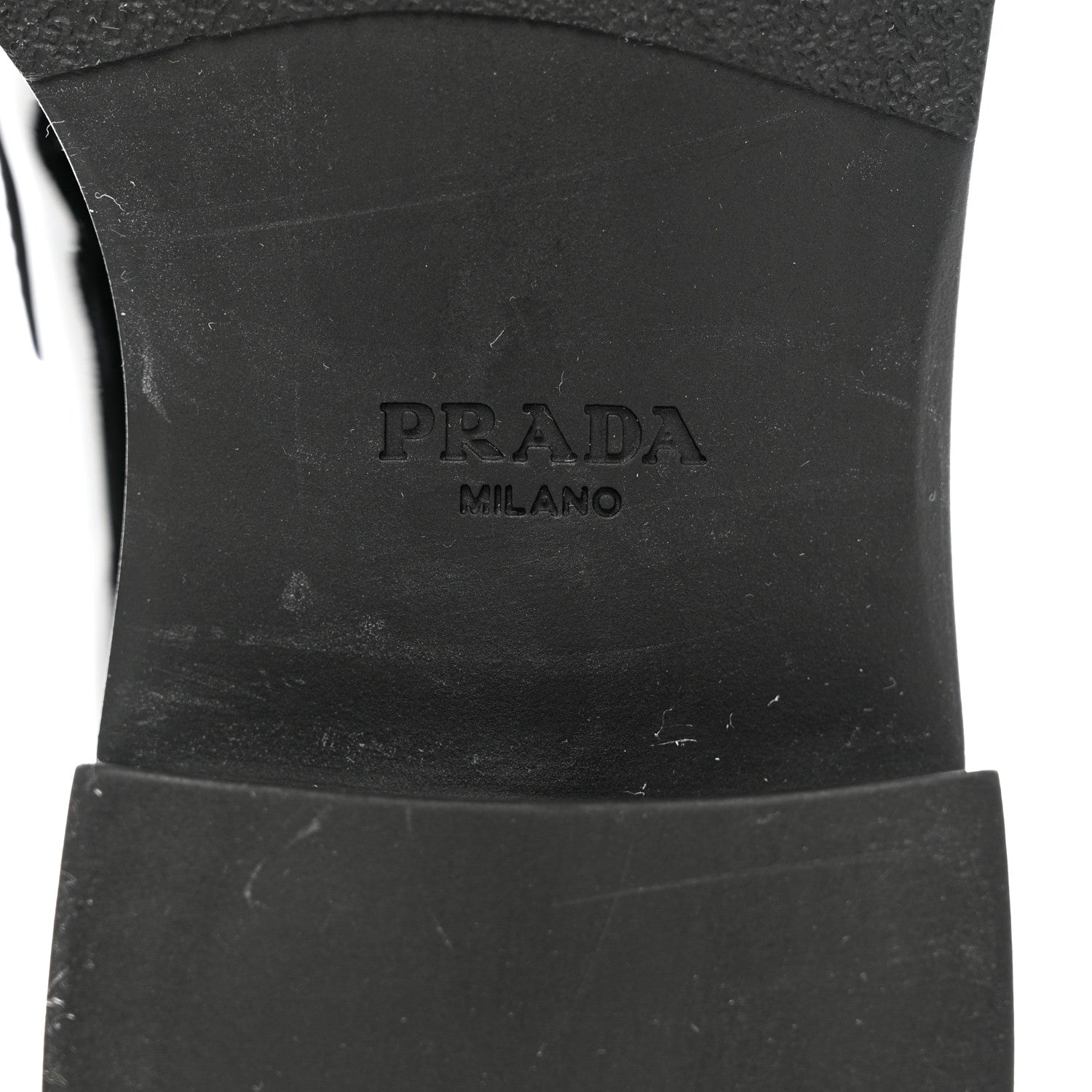 Prada Vernice Triangle 50mm Loafers 38 Black 8 of 8