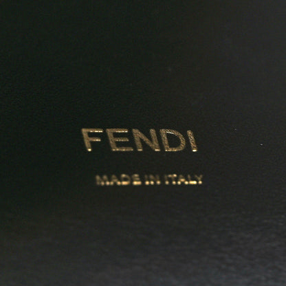 Fendi Vitello Seta Light Century Shearling FF 1974 Medium Peekaboo X-Lite Nocciolo Ebano Tobacco 6 of 10