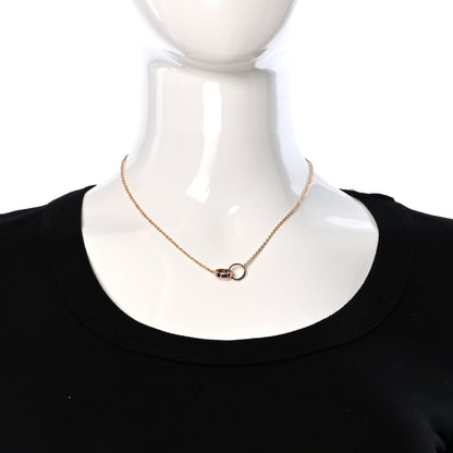 Cartier 18K Pink Gold Interlocking LOVE Necklace 3 of 9