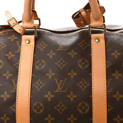 Louis Vuitton Monogram Keepall Bandouliere 55 8 of 10