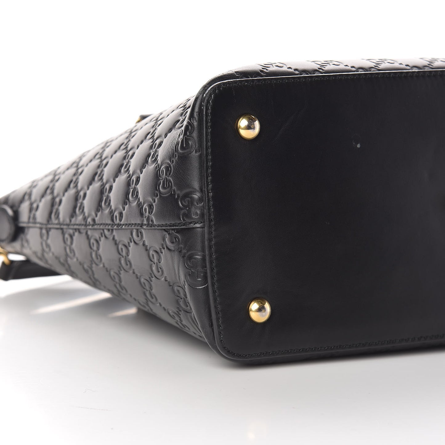 Guccissima Linea A Foldover Tote Black