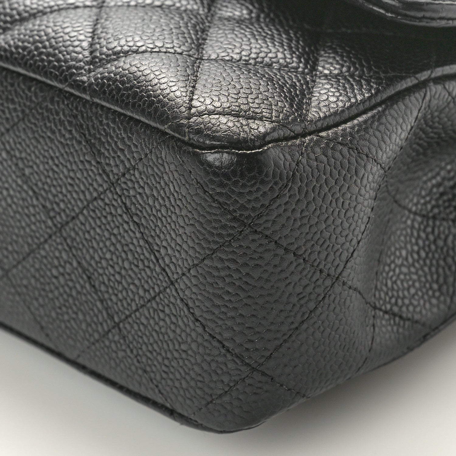 Chanel Caviar Quilted Medium Double Flap Black 10 of 12