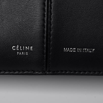 Celine Supple Natural Calfskin Tri-Fold Clutch Black 6 of 10