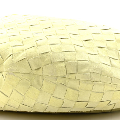 Bottega Veneta Suede Calfskin Intrecciato Teen Jodie Hobo Lemon Wash 8 of 8